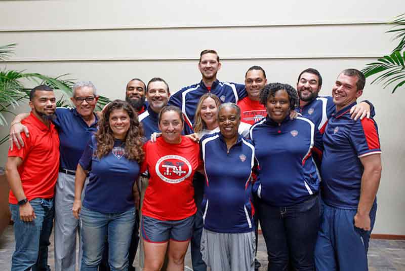 National Academy of Athletics support staff